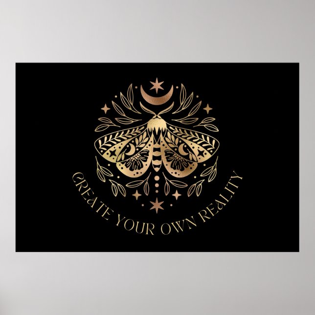 Celestial Golden Moth Poster (Front)