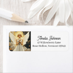 Celestial Grace Pretty Angel and Rose