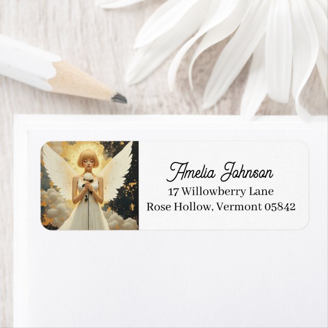 Celestial Grace | Pretty Angel and Rose  (Insitu)