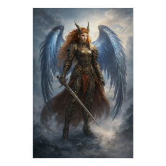 Celestial Guardian Angel – Epic Fantasy Poster