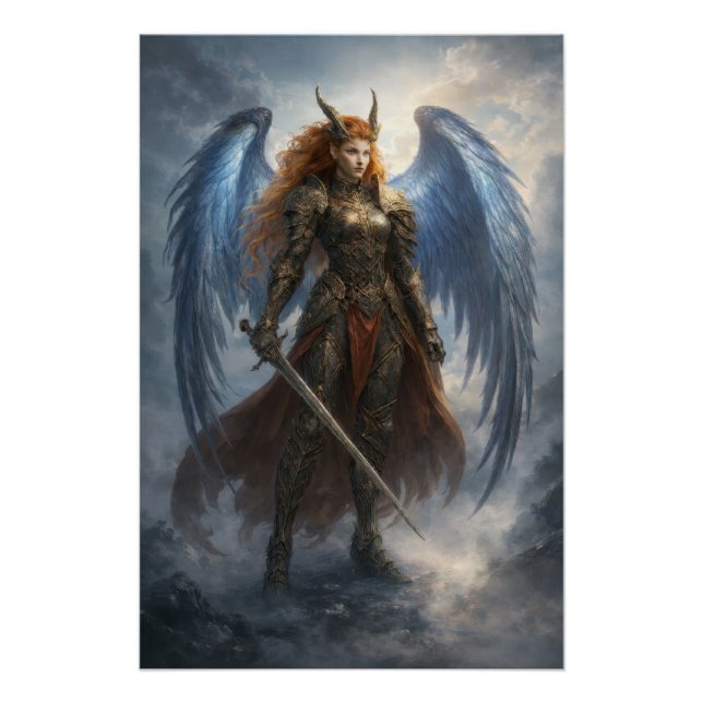 Celestial Guardian Angel – Epic Fantasy Poster (Devant)