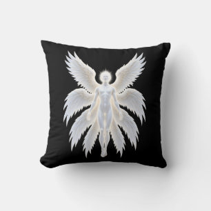 Celestial Guardian Angel Fantasy Art Throw Pillow