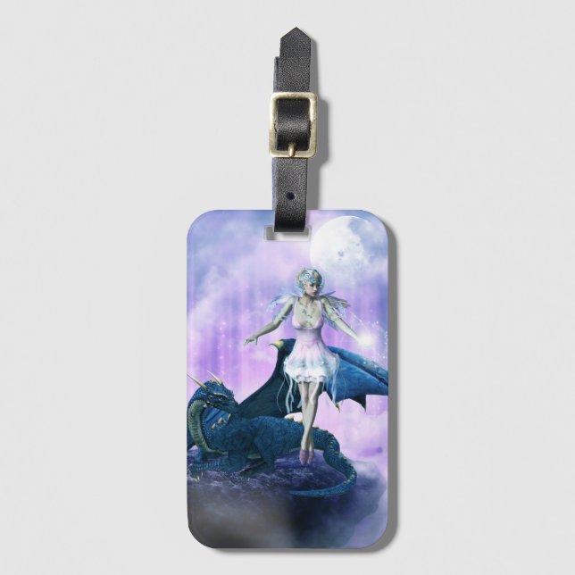 Celestial Guardian Luggage Tag (Front Vertical)