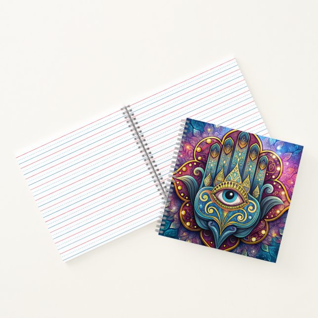 Celestial Hamsa  Notebook (Inside)