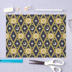 Celestial Harlequin Bold (Midnight Hearth) Tissue Paper