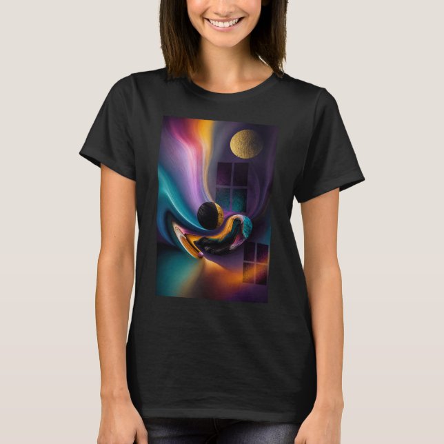 Celestial Harmony | Abstract Dreamscape  T-Shirt (Front)