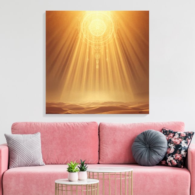 Celestial Harmony Gateway Boho Wall Art | Sacred  (Insitu(LivingRoom))