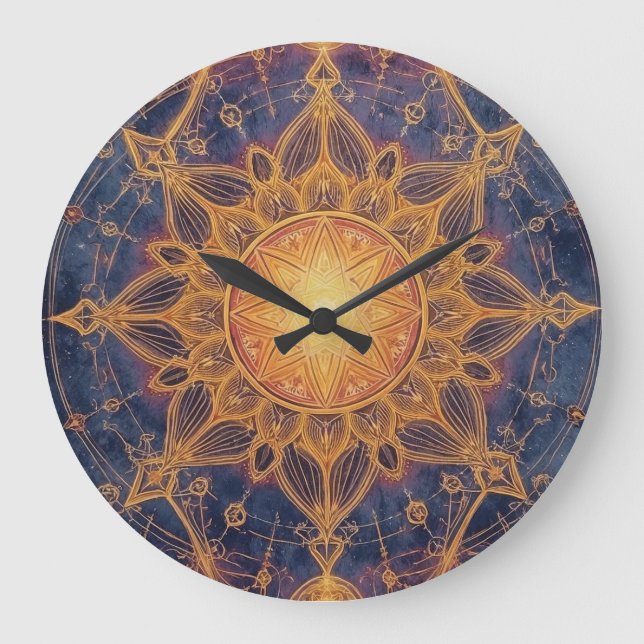 Celestial Harmony – Portal of the Sacred Light Large Clock (Front)