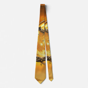 Celestial Harp of the Golden Moon Tie