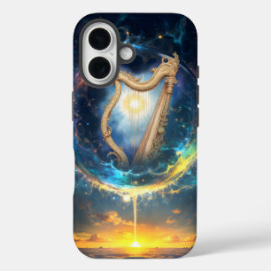 Celestial Harp of the Moonbound Skies. iPhone 16 Case