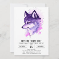 Celestial Howl: Wolf Birthday