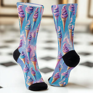 Celestial Ice Cream Cones Socks