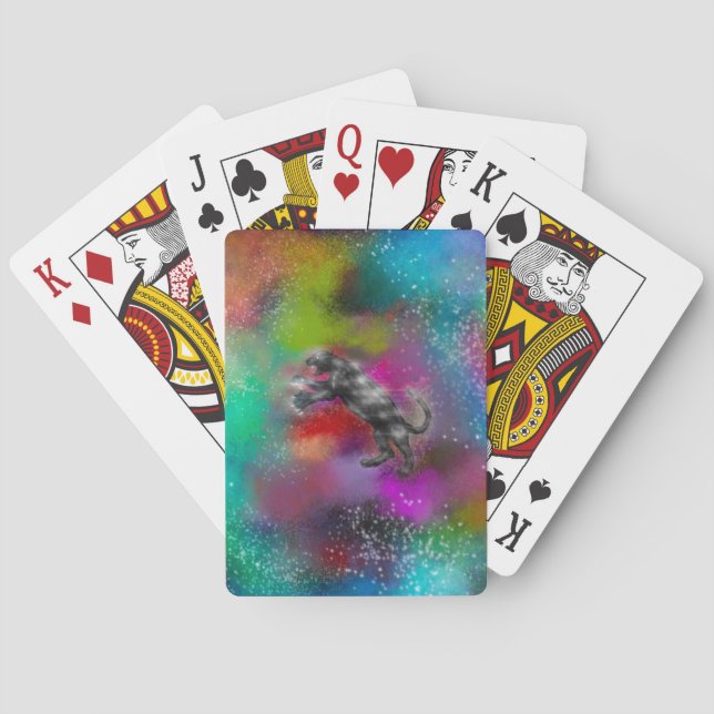 Celestial Jaguar Playing Cards (Back)
