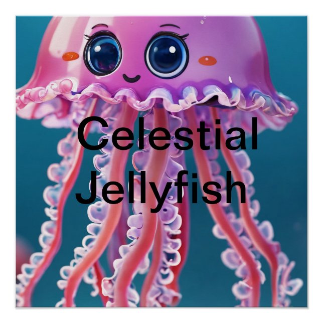  Celestial Jellyfish Poster (Front)