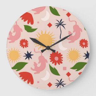 Celestial Jungle Large Clock