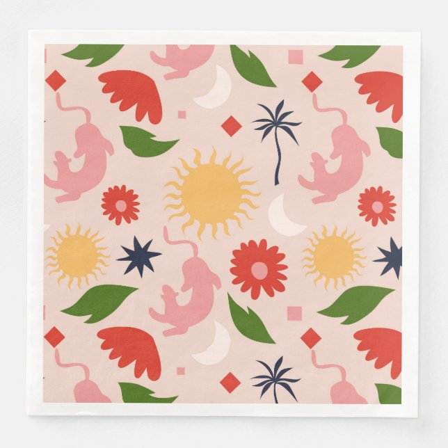 Celestial Jungle Napkin (Front)