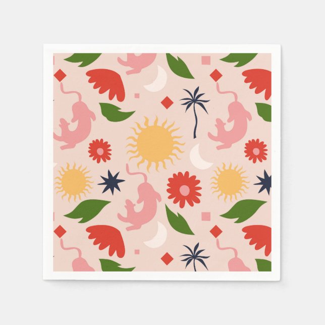Celestial Jungle Napkin (Front)