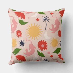 Celestial Jungle Throw Pillow