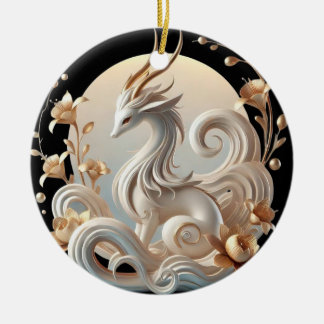 Celestial Kirin Fantasy Collection Ceramic Ornament