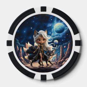 Celestial Kitsune – Guardian of the Four Tails. Poker Chips