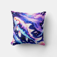 Celestial Koi Fish: Serene Aquatic Magic Among Sta