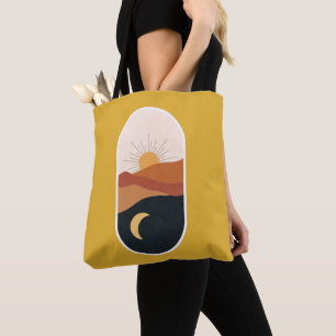 Celestial landscape, Sunshine yellow Tote Bag