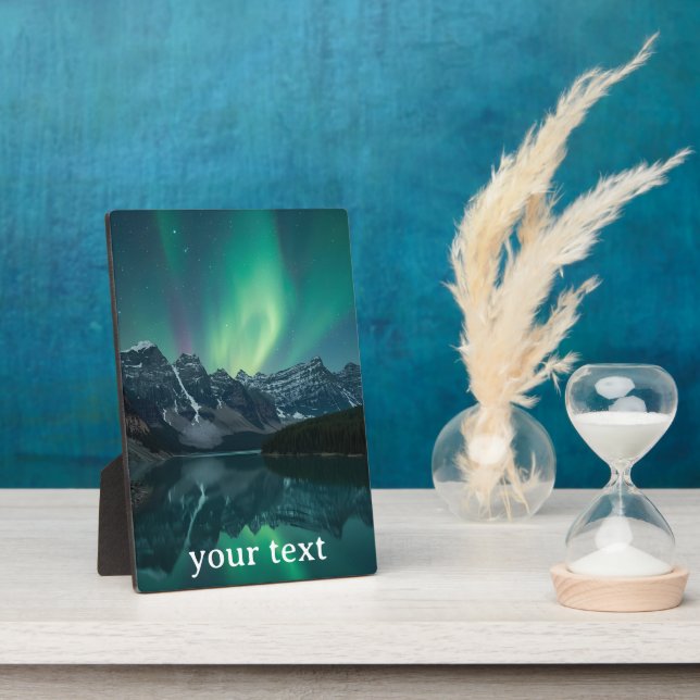 Celestial Landscapes Wall Art – Aurora Borealis Tr Plaque (Side)