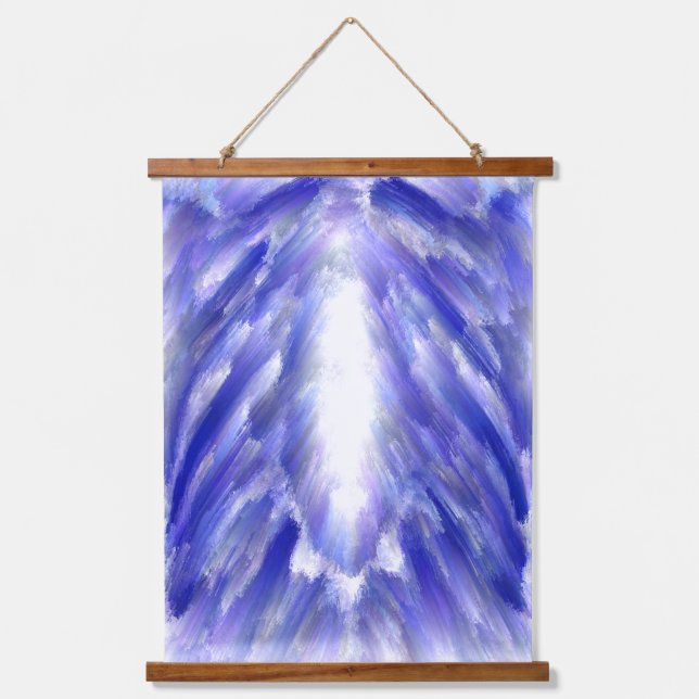 Celestial Light Burst Abstract Art Print  Hanging Tapestry (Front)