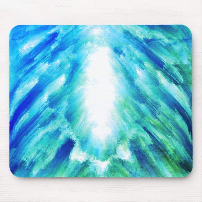 Celestial Light Burst Abstract Art Print  Mouse Pad (Front)