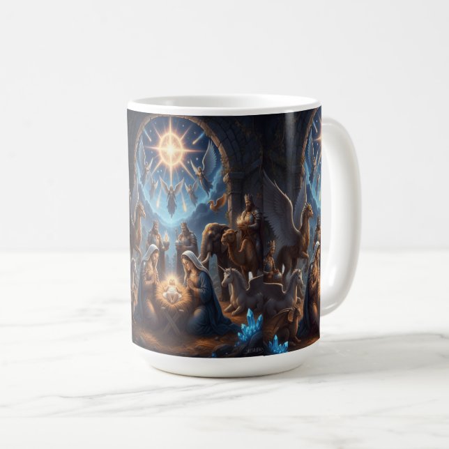 Celestial Light Over Unity – Inspirational Mug (Devant droit)