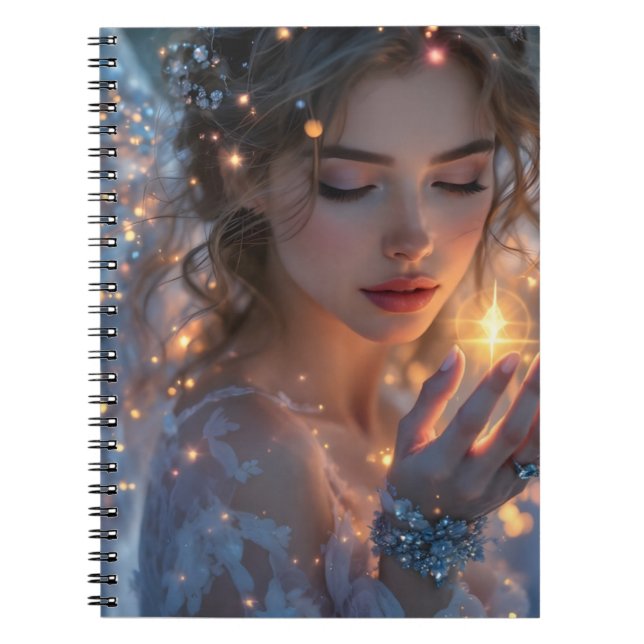 Celestial Lightbearer – Angel Holding the Star of  Notebook (Front)