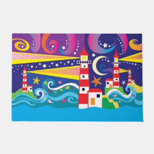 Celestial Lighthouses Doormat