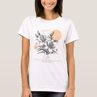 'Celestial Lily' Taurus T-Shirt