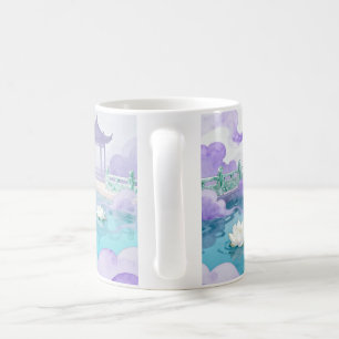 Celestial Lotus Lake Fantasy Mug