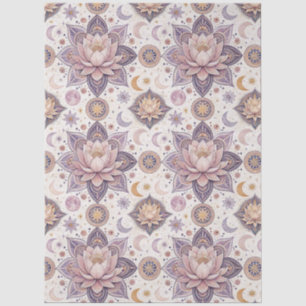 Celestial Lotus Mandala Spiritual Design Pattern Tissue Paper