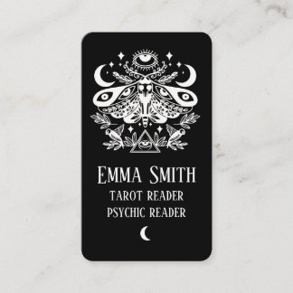 Celestial Luna Moth bussines card