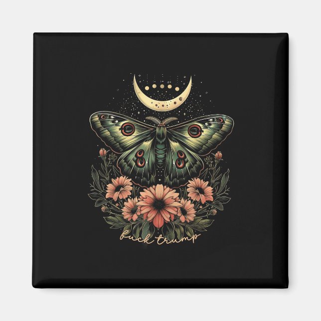Celestial Luna Moth Subtle Anti Trump  Magnet (Front)