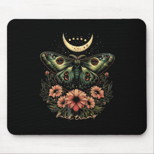 Celestial Luna Moth Subtle Anti Trump Mouse Pad