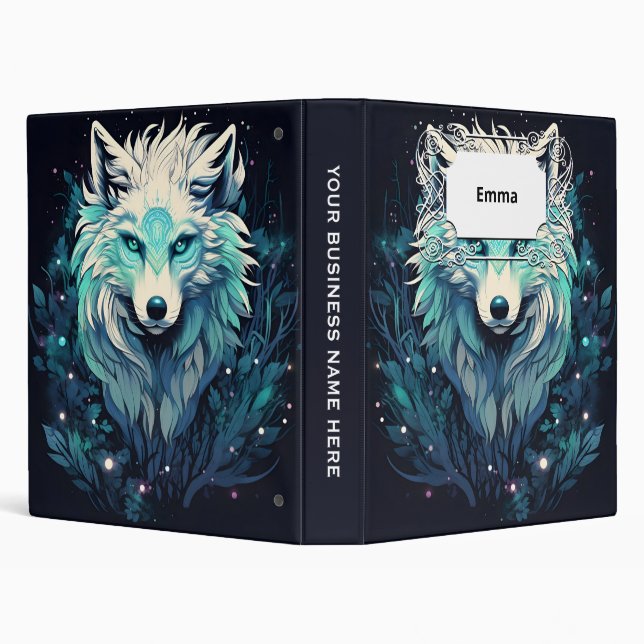 Celestial Lunar Wild Wolf Binder (Background)
