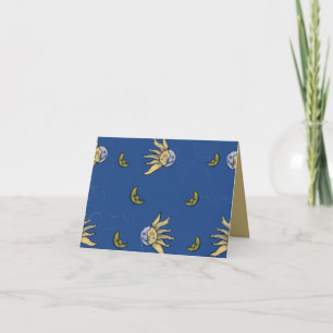 Celestial Magic Blue Whimsigoth Sky Thank You Card