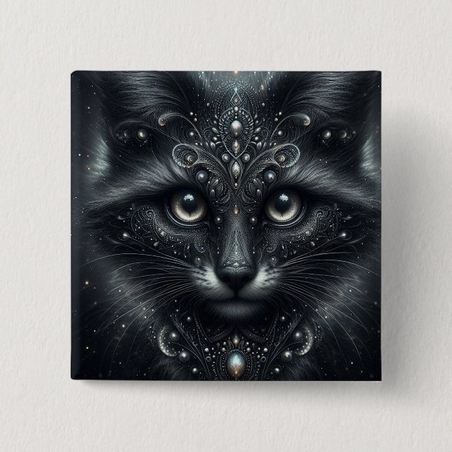 Celestial Majesty 2 Inch Square Button (Front)