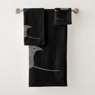 Celestial Manta Ray Bath Towel Set