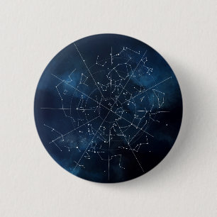 Celestial Map 2 Inch Round Button