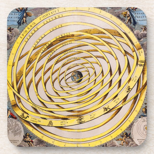 Celestial Map Andres Celarius Cork Coaster (Front)