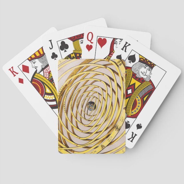 Celestial Map Andres Celarius Playing Cards (Back)