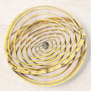 Celestial Map Andres Celarius Sandstone Coaster