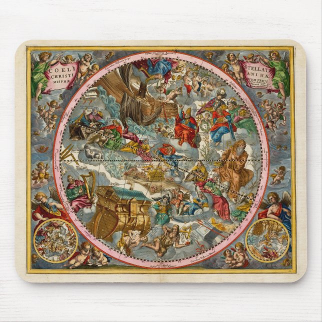 Celestial Map Antique I Mouse Pad (Front)