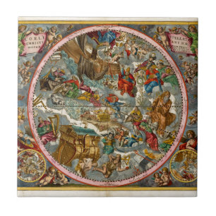 Celestial Map Antique I Tile