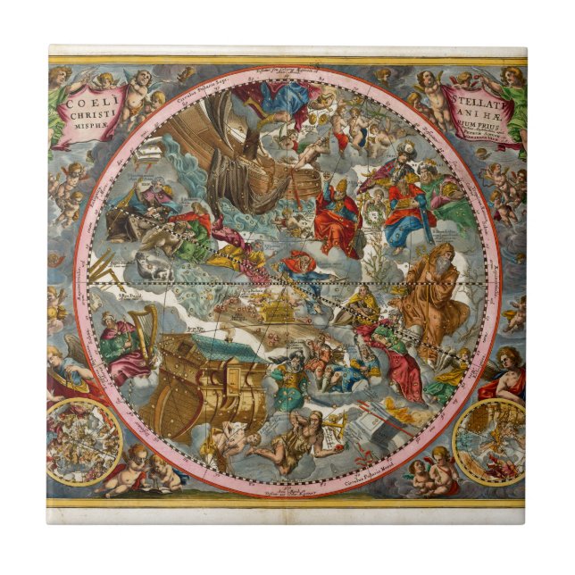 Celestial Map Antique I Tile (Front)