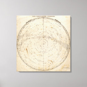 Celestial map canvas print